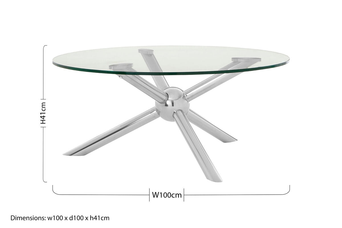 Novo Round Silver Coffee Table - Image 6