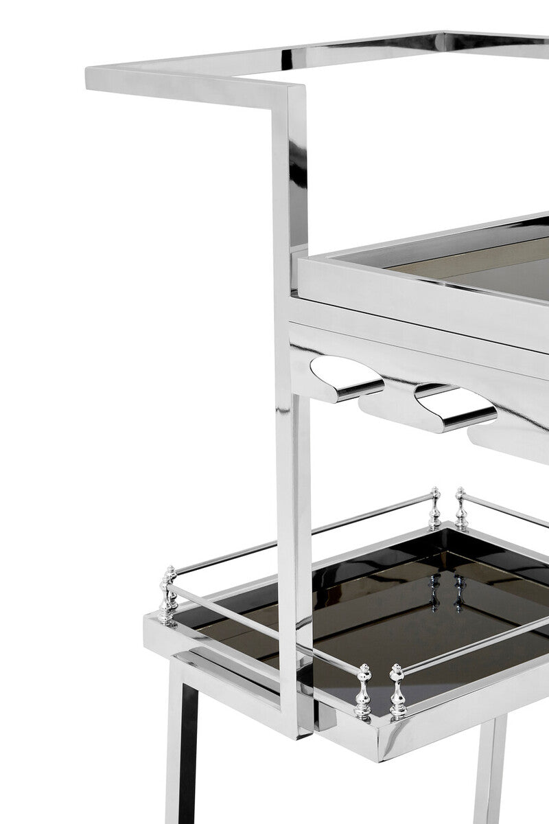 Novo 3 Tier Silver Finish Trolley