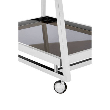 Novo 3 Tier Silver Finish Trolley