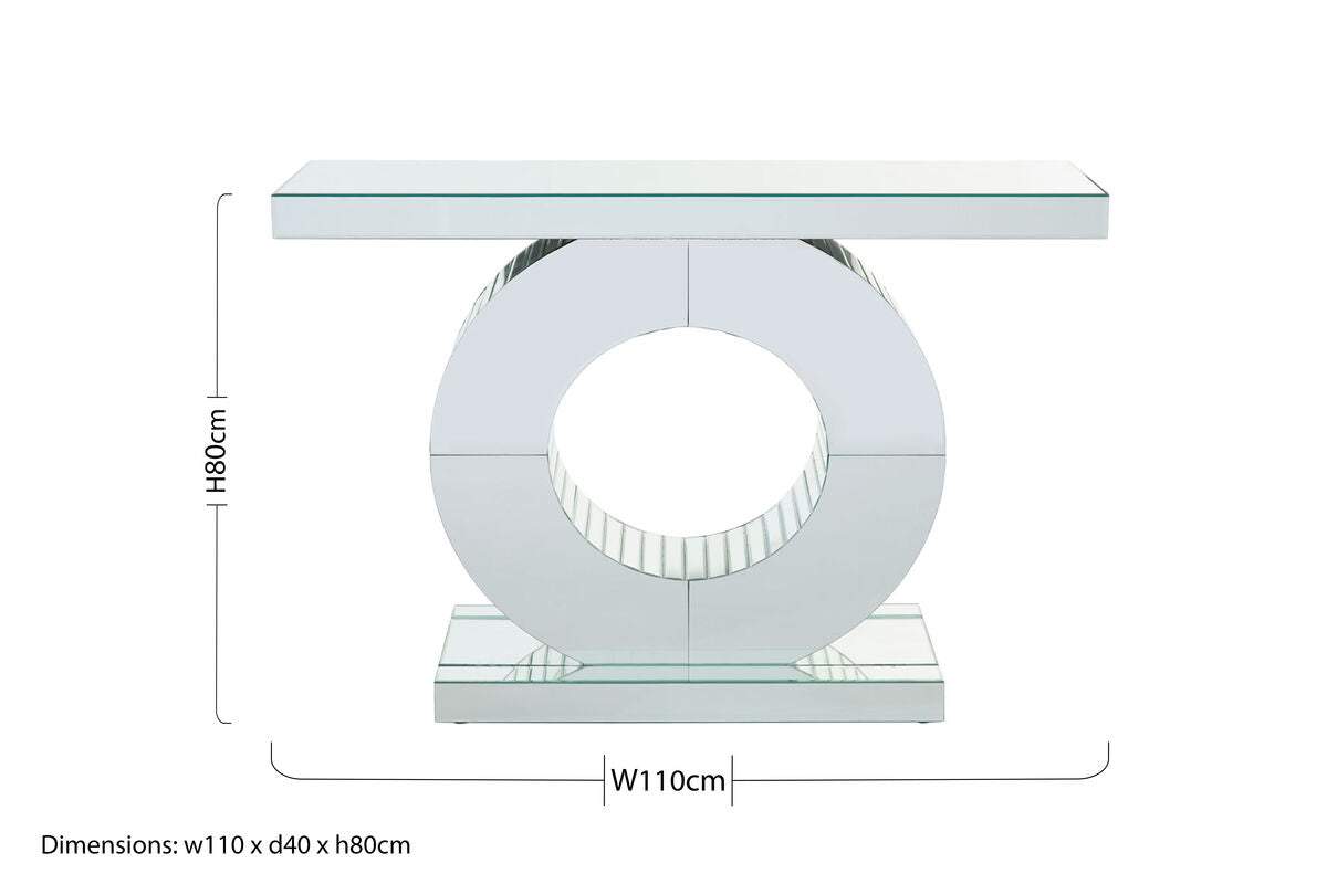 Gianara Mirrored Console Table - Image 7