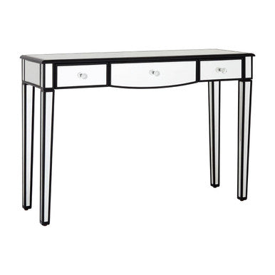 Graciela 3 Drawer Console Table With Mirrored Frame