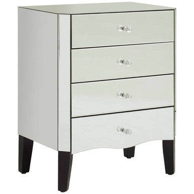 Gabriella Mirrored Chest of 4 Drawers