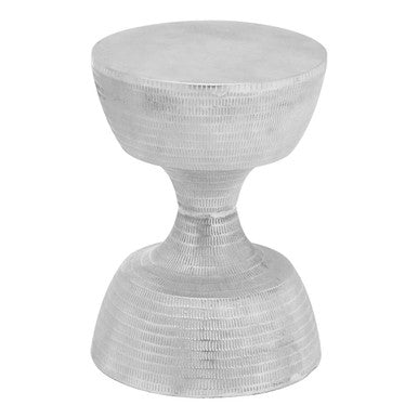 Matin Small Textured Aluminium Side Table - Image 3