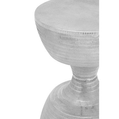 Matin Small Textured Aluminium Side Table - Image 4