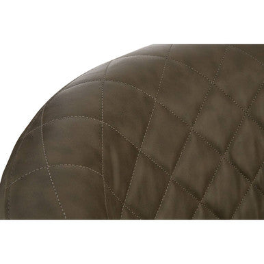 Richy Brown Leather Effect Accent Chair