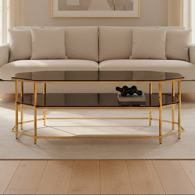 Arezzo Black Tempered Glass Coffee Table