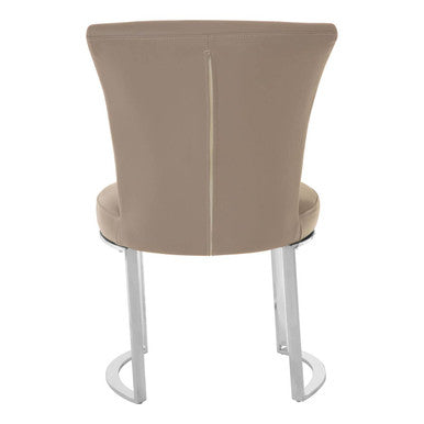 Eliza Grey Faux Leather Dining Chair - Image 5