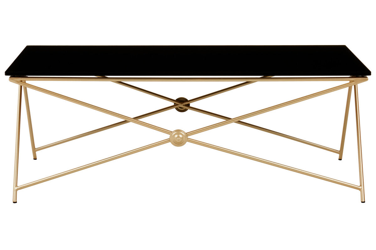 Monroe Gold Finish Coffee Table