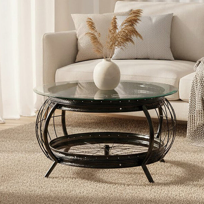 Mantis Black Finish Coffee Table