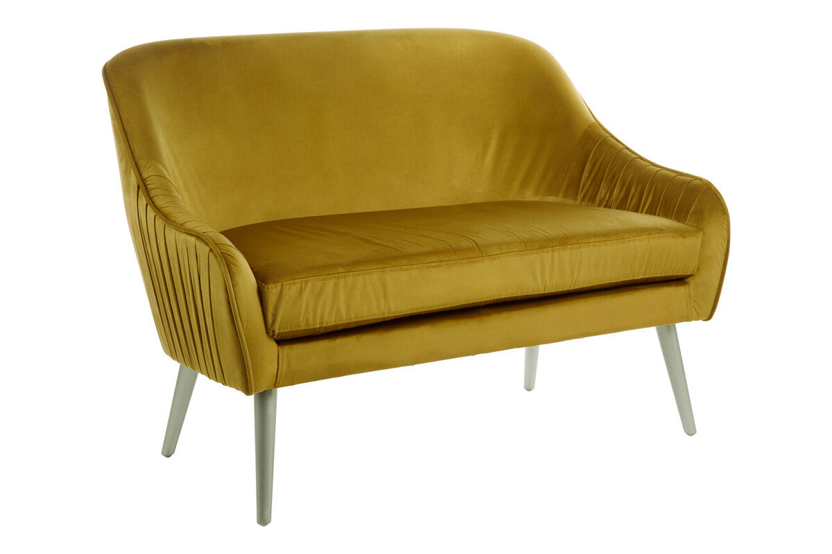 Mustard Velvet Sofa, Louxor