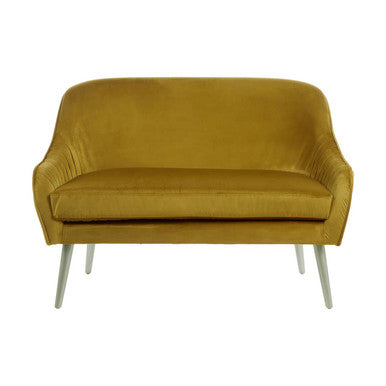 Louxor Mustard Velvet Sofa