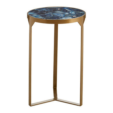 Vizzini Round Agate Side Table - Image 2