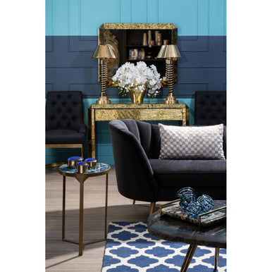 Vizzini Round Agate Side Table - Image 6