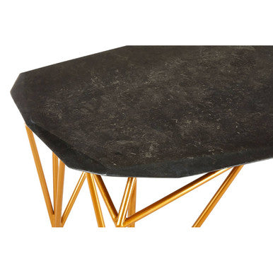 Relic Black Marble Coffee Table