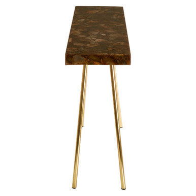 Relic Console Table With Agate Top