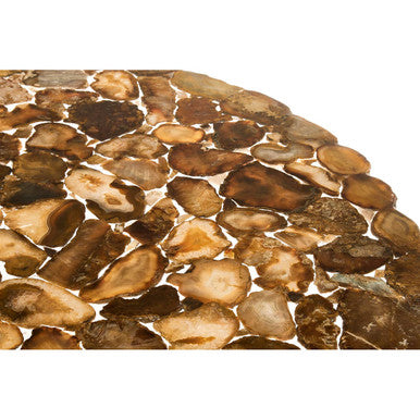 Relic Agate Top Round Coffee Table