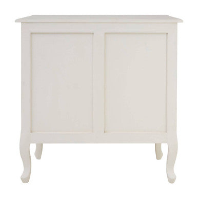 Loire 3 Drawer White Chest