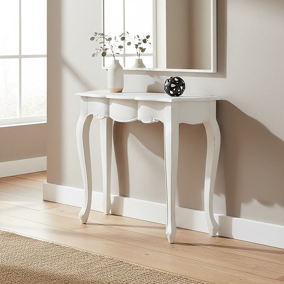 Loire White Console Table