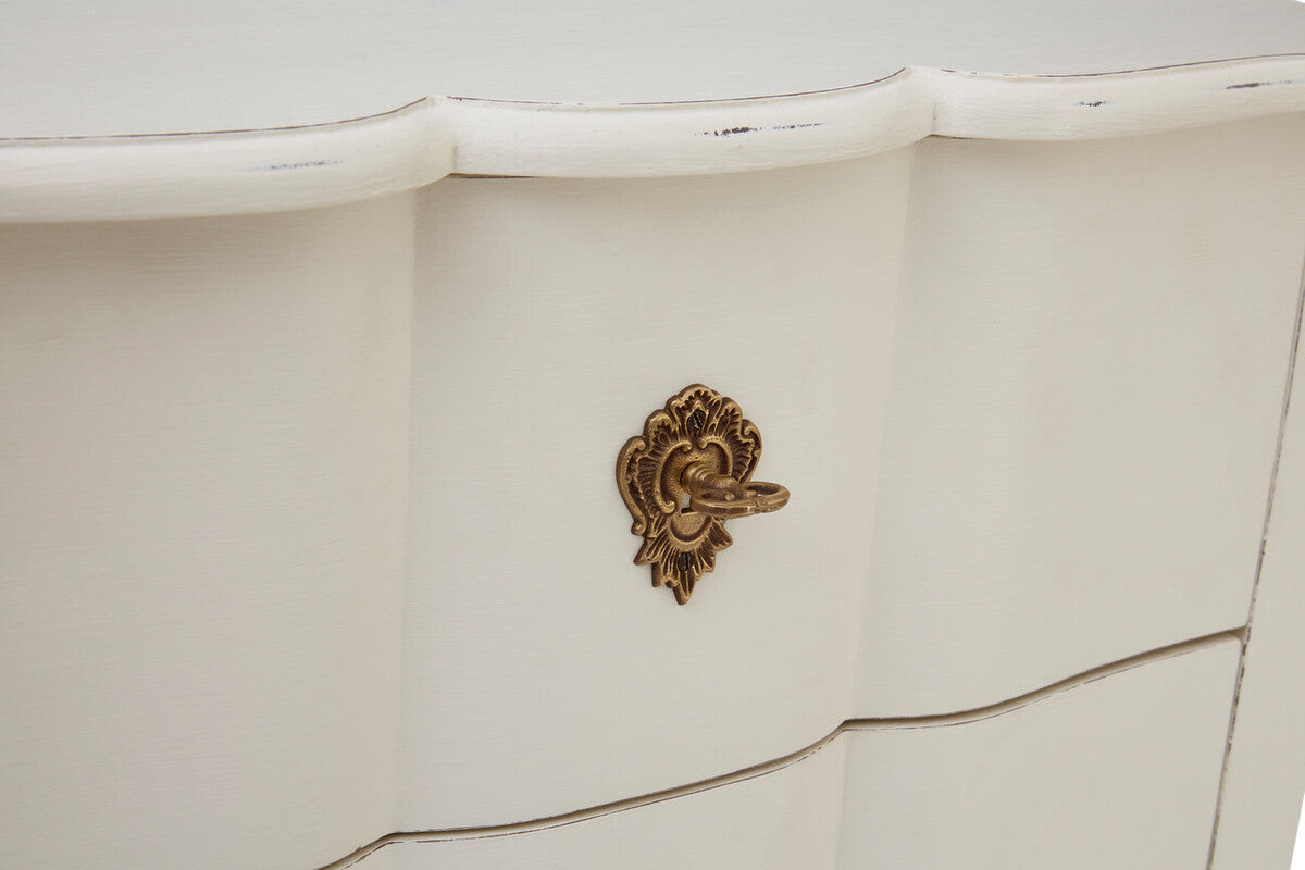 Loire 5 Drawer White Chest