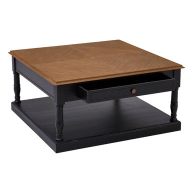 Loire 1 Drawer Black Coffee Table - Image 4