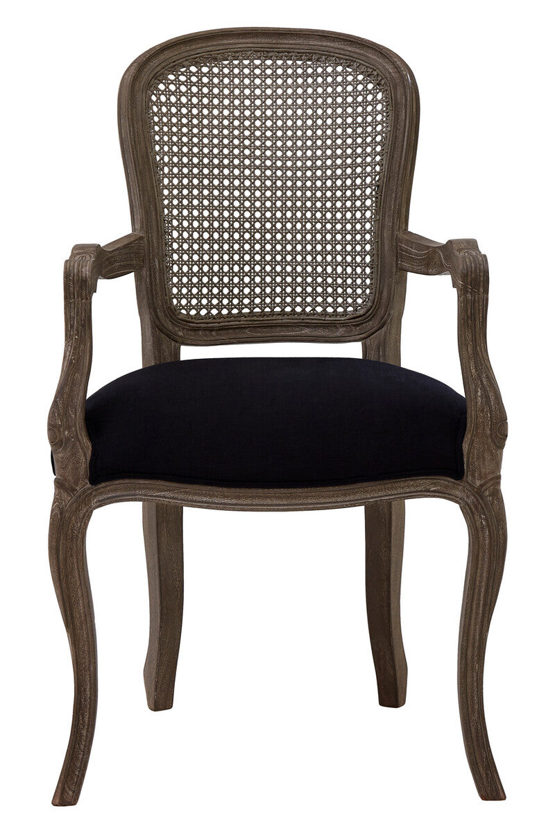 Loire Black Fabric Chair