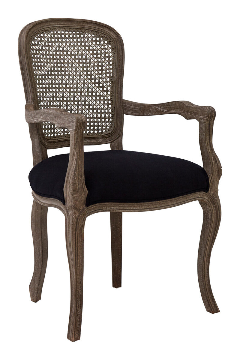 Loire Black Fabric Chair