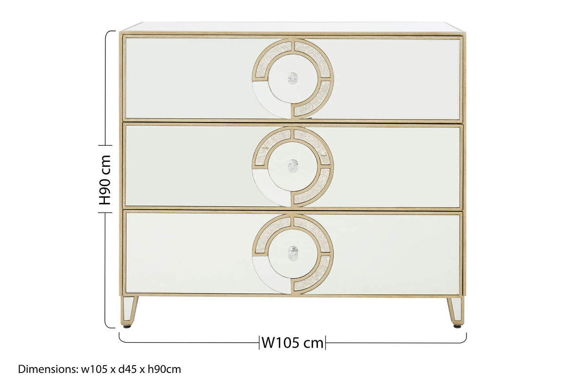 Knightsbridge 3 Drawer Unit