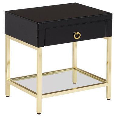 Kensington Townhouse Black And Gold Side Table - Image 4