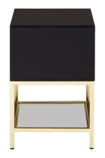Kensington Townhouse Black 2 Drawer Side Table - Image 5