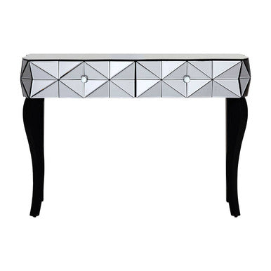 Soho Smoke Glass Two Drawer Console Table - Image 2