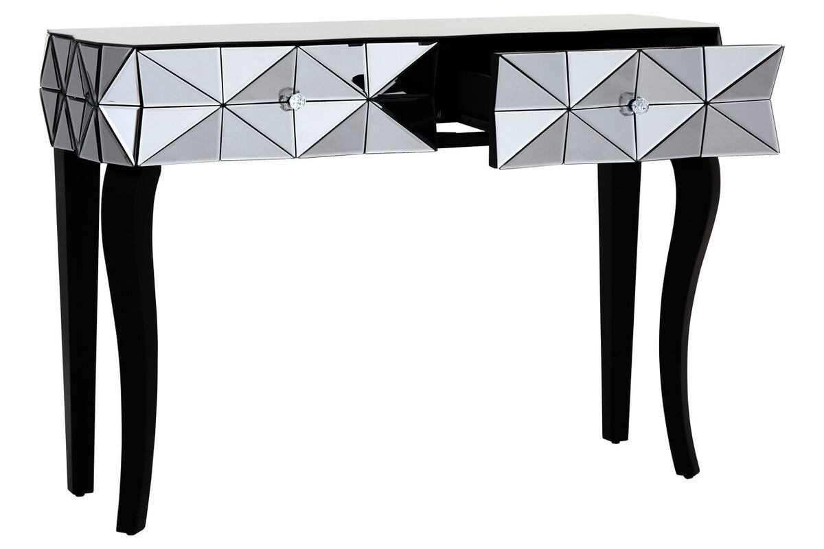 Soho Smoke Glass Two Drawer Console Table - Image 7