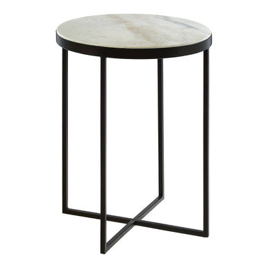 Shalimar Black Cross Base Side Table