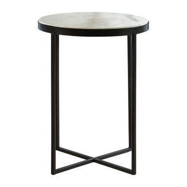 Shalimar Black Cross Base Side Table