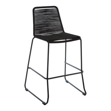 Sisal Black Rope Bar Chair