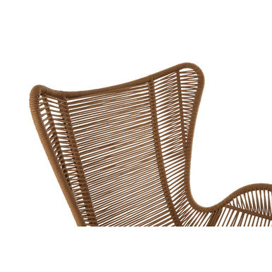 Sisal Latte Rope Lounge Chair And Footstool - Image 13