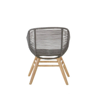 Sisal Grey Rope Armchair - Image 5
