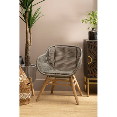 Sisal Grey Rope Armchair