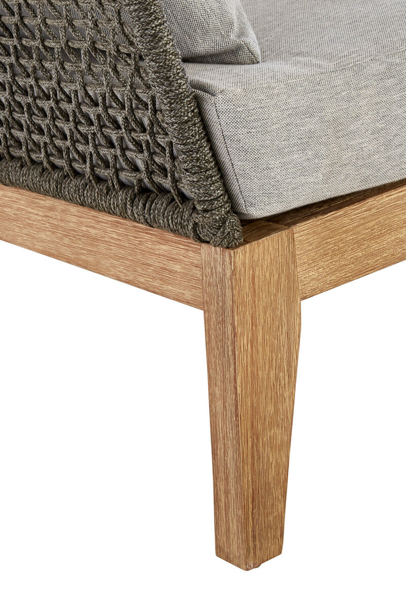 3 Seater Grey Sofa with Wooden Legs, Opus