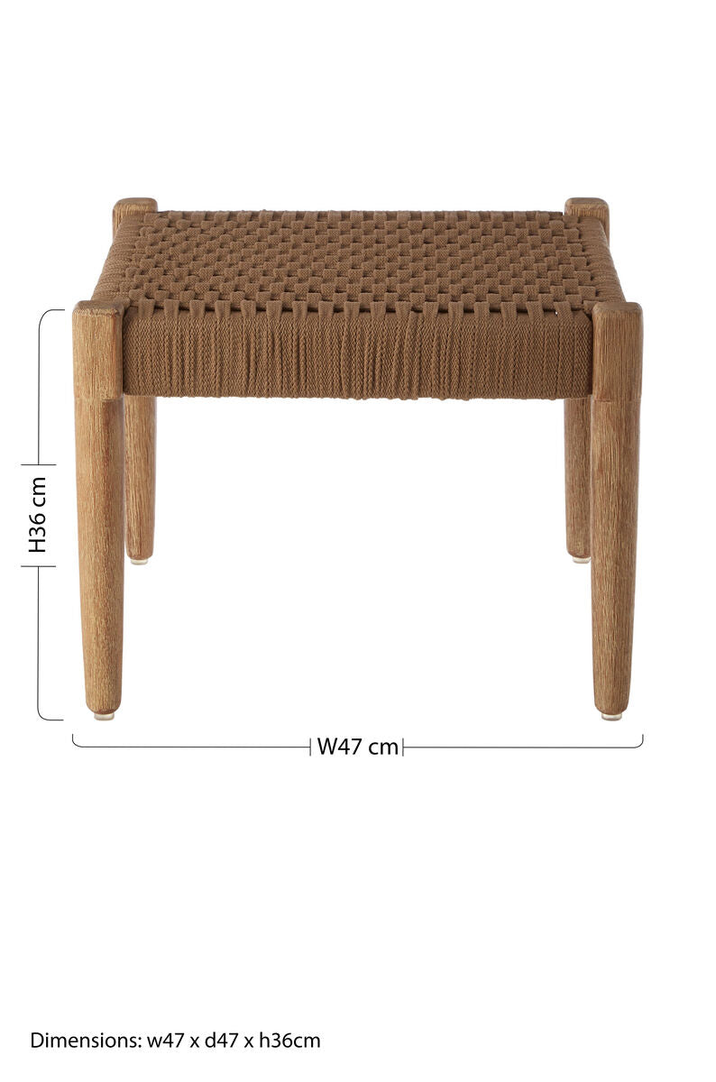 Opus Woven Rope Footstool