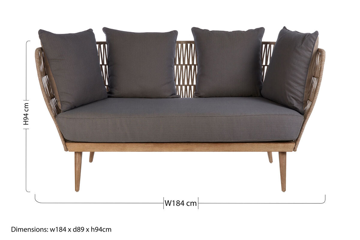 2 Seater Rope Sofa, Opus