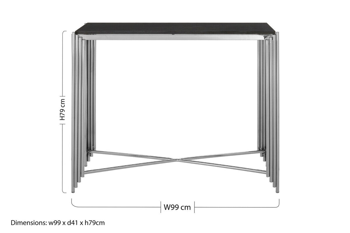 Clarice Granite Top Console Table - Image 8