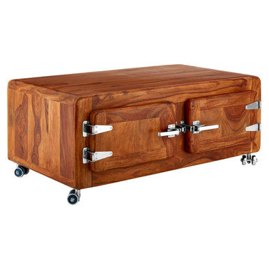 Marwar Two Drawer Wooden Coffee Table - Image 4