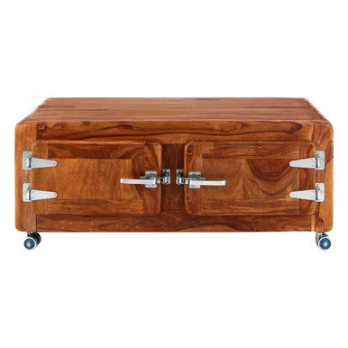 Marwar Two Drawer Wooden Coffee Table - Image 2