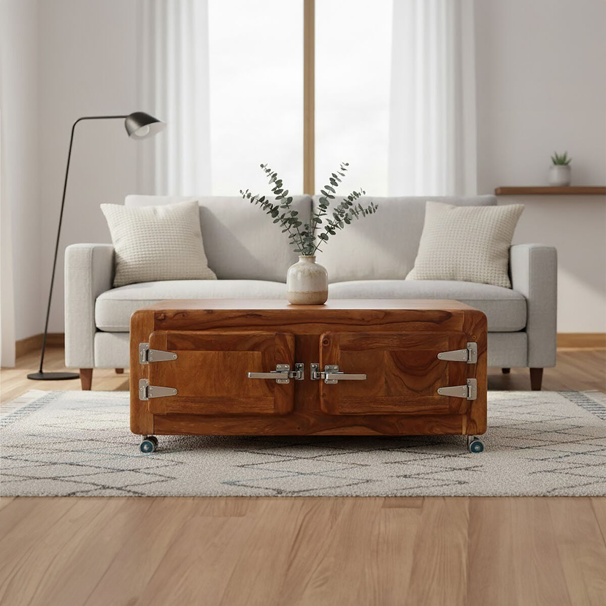 Marwar Two Drawer Wooden Coffee Table