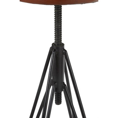 Nandri Round Leather Stool