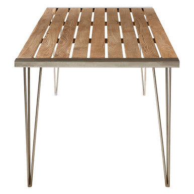 Nandri Slatted Teak Wood Dining Table