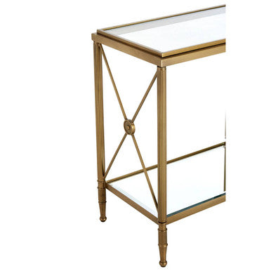 Axis Rectangular Gold Finish Side Table - Image 5