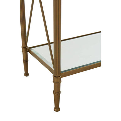 Axis Console Table With Gold Finish Frame - Image 6