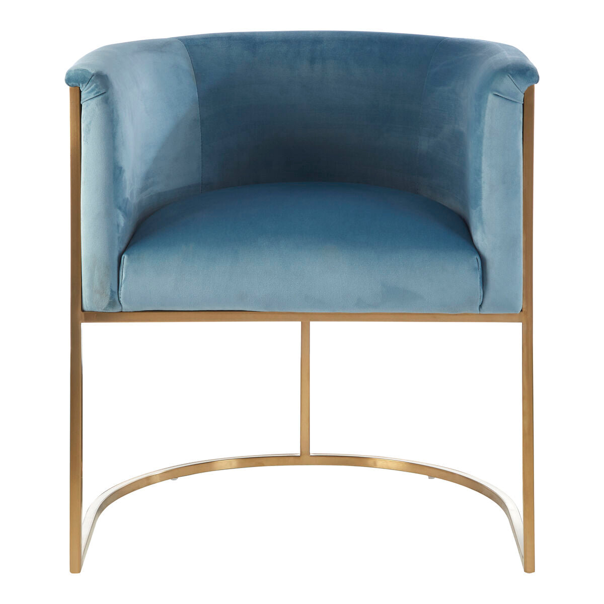 Mias Blue Velvet Chair - Image 2
