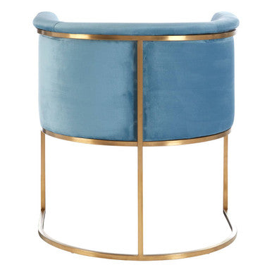 Mias Blue Velvet Chair - Image 6